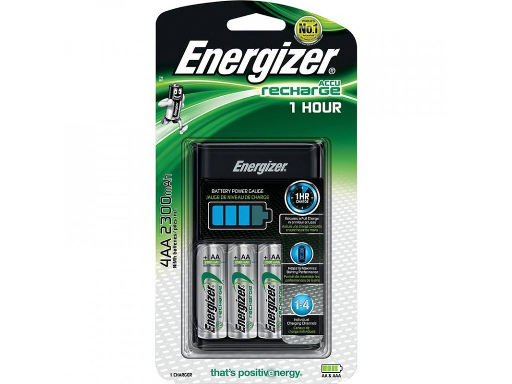 1 hour battery charger + 4AA Extreme 2300 mAh rechargeable battery